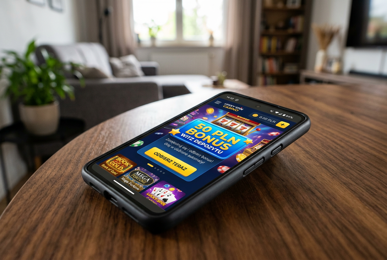 Smartfon z wyświetloną ofertą bonusu 50 PLN